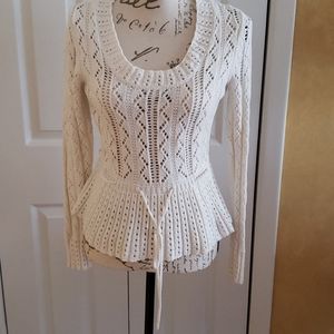 ELLE KNIT SWEATERS PEPLUM STYLE